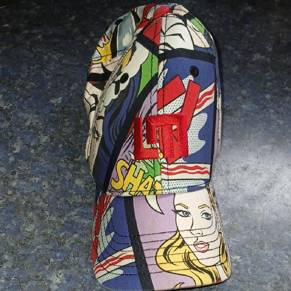 Loudmouth Multicolor Comic Print Cap